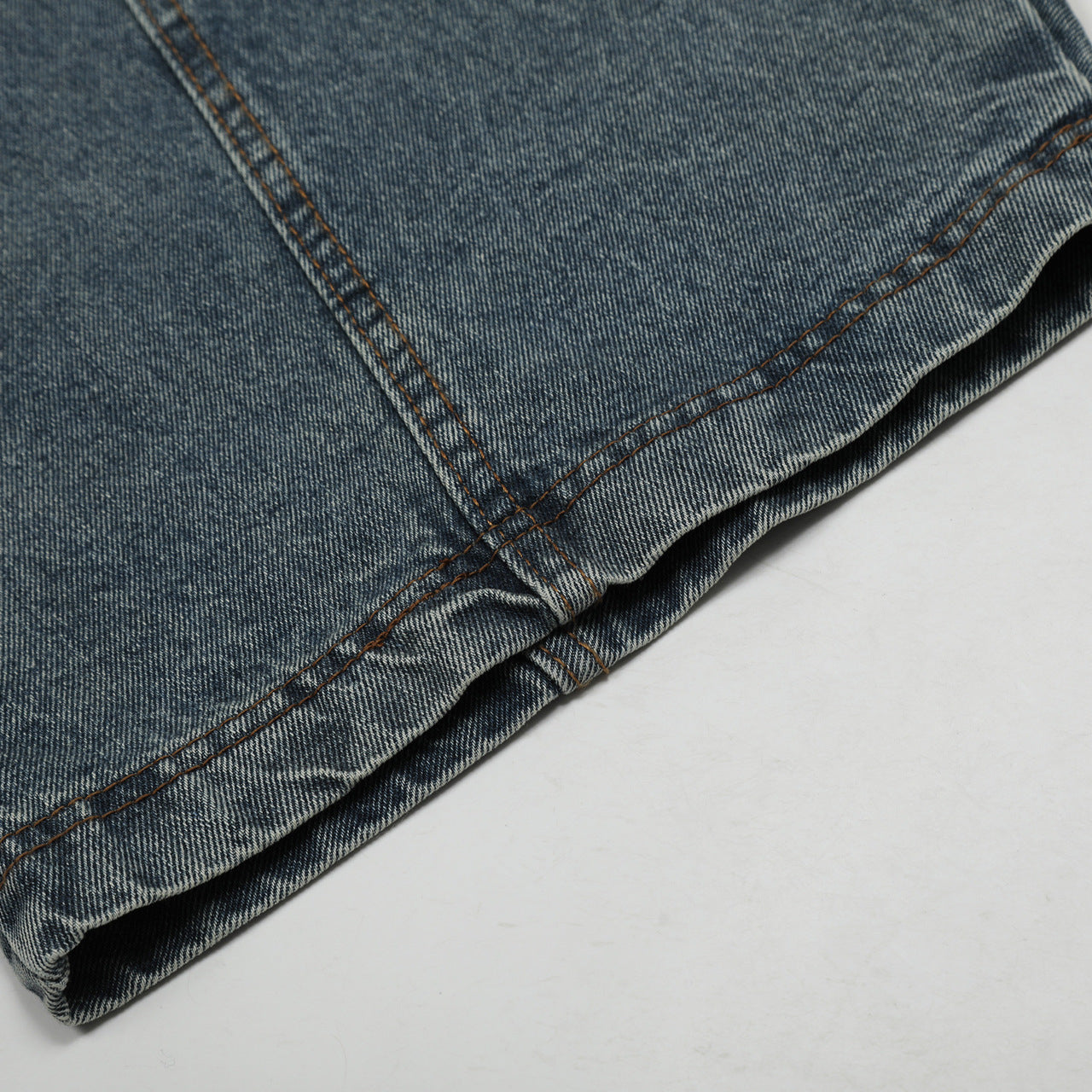 Blue Orbiform Arc Statement Denim