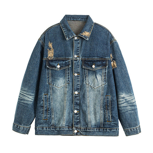 Eclipse Distress Denim Jacket