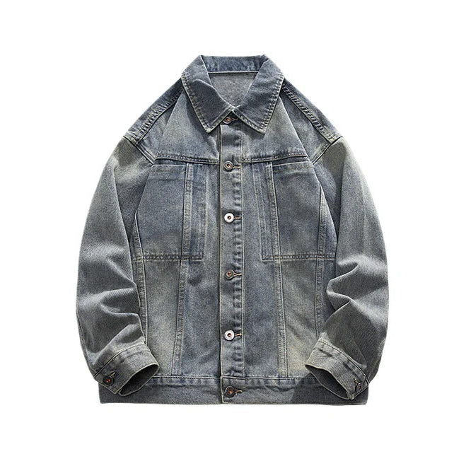 Grey Obsidian Vintage Denim Jacket