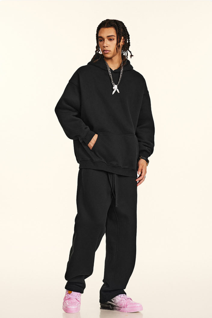 Midnight Black Oversized Jogger Set