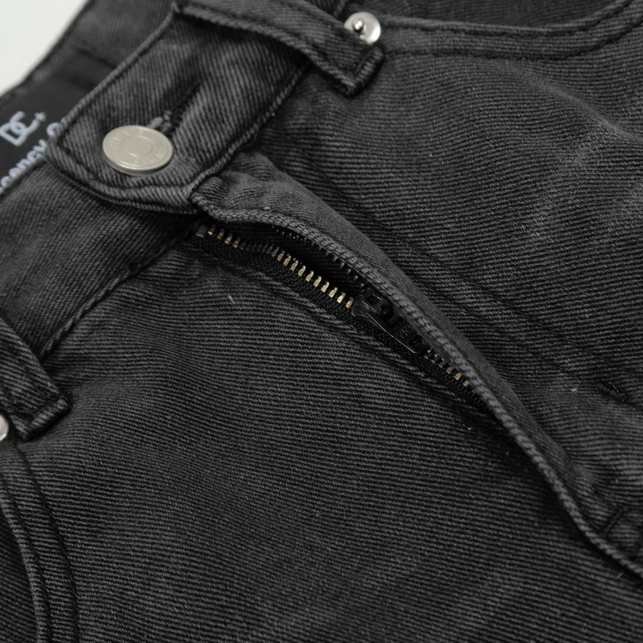 Black Obsidian Utility Cargo Denim