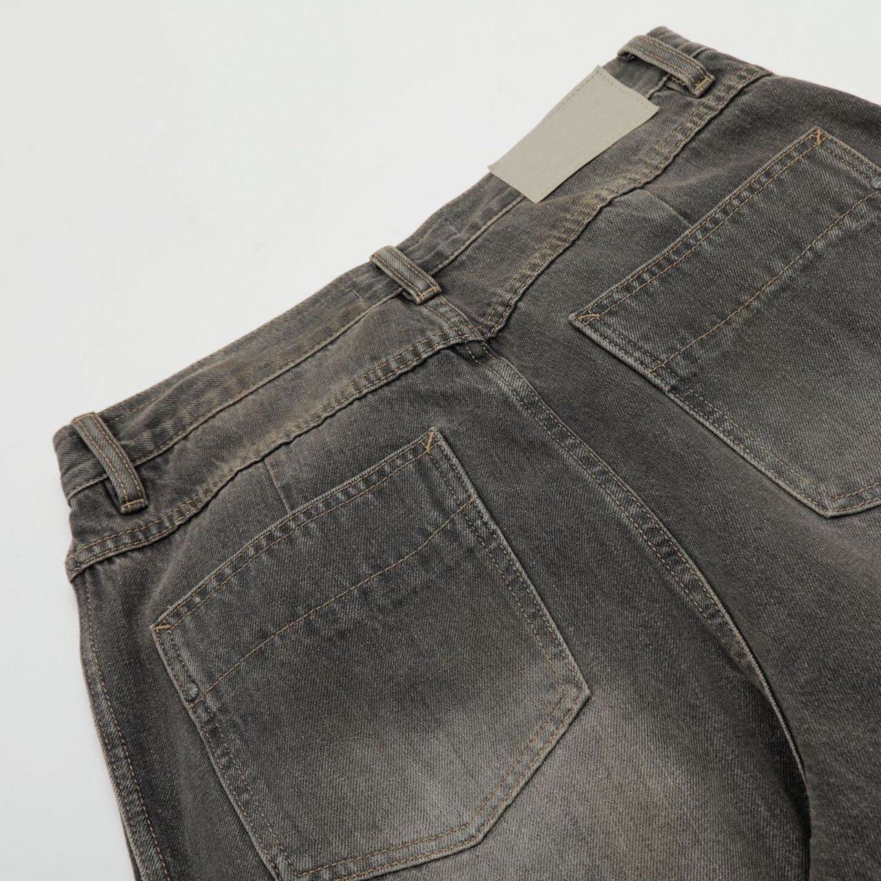 Gray Slate Horizon Straight-Leg Denim