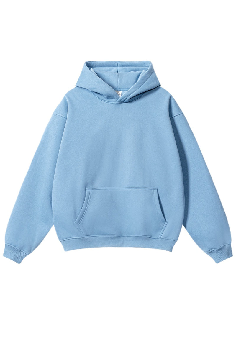 Atmosphere Blue Oversized Pullover Hoodie