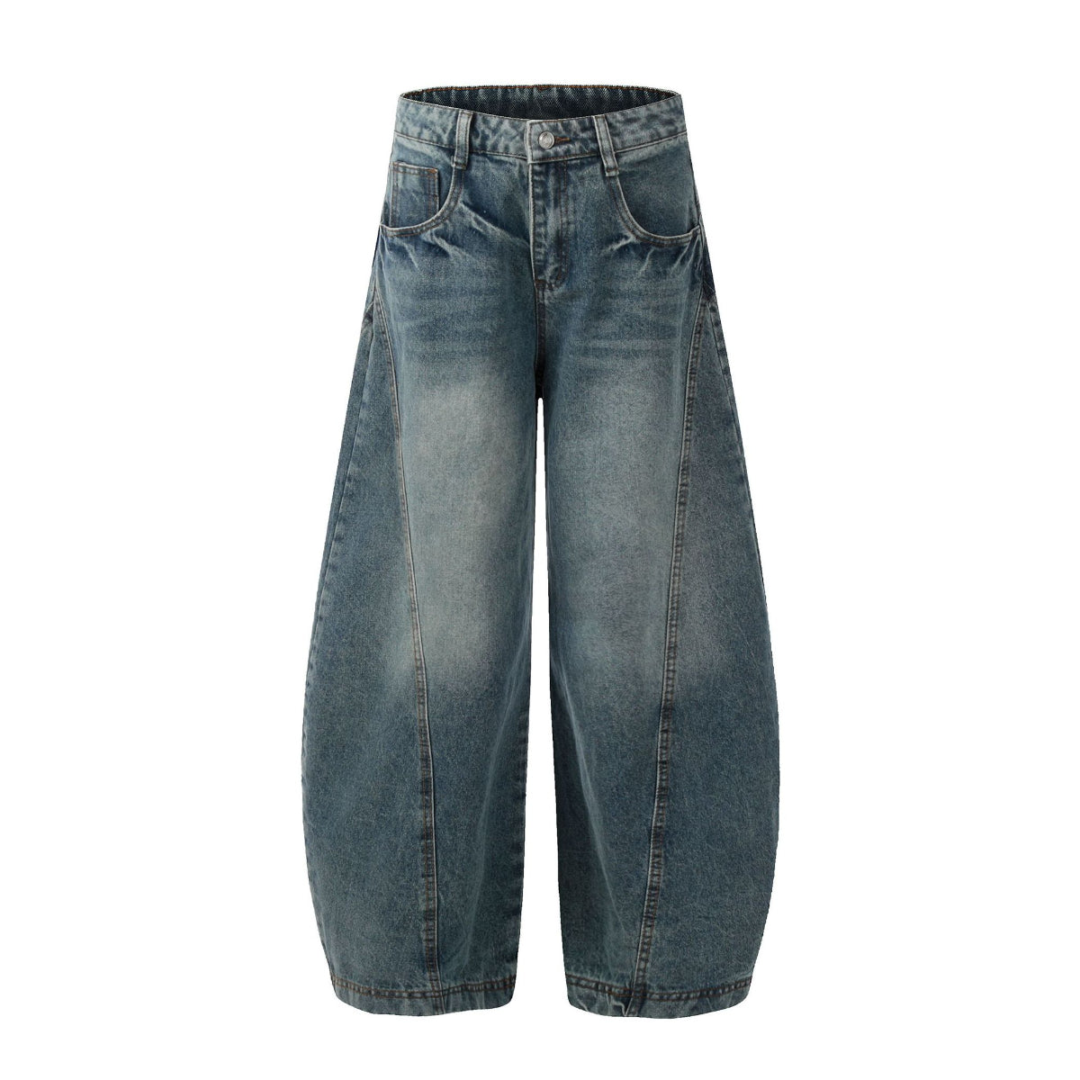 Blue Orbiform Arc Statement Denim