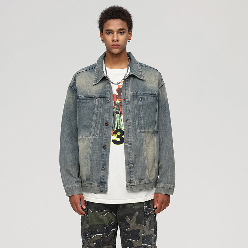 Grey Obsidian Vintage Denim Jacket