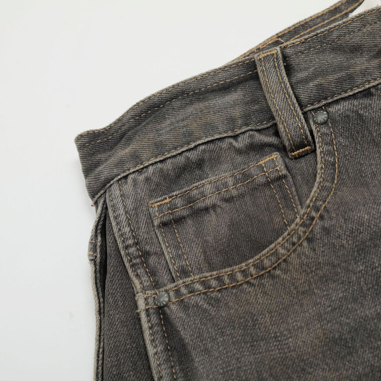 Gray Slate Horizon Straight-Leg Denim