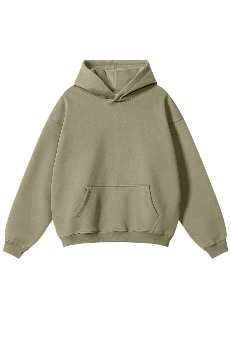 Desolate Green Oversized Pullover Hoodie