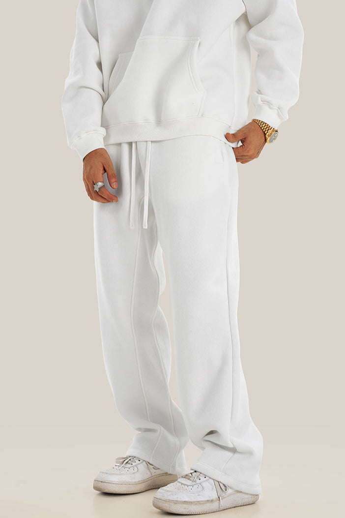 Angel White Velvet Sweatpants