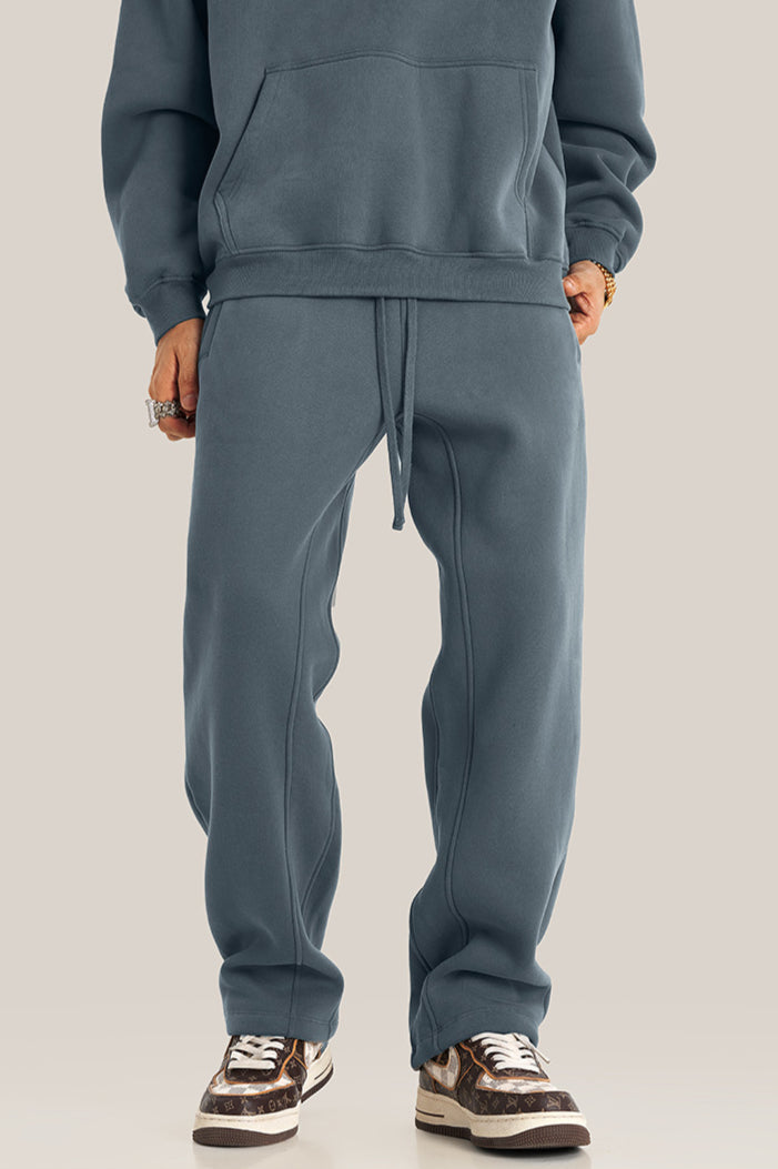 Haze Blue Velvet Sweatpants