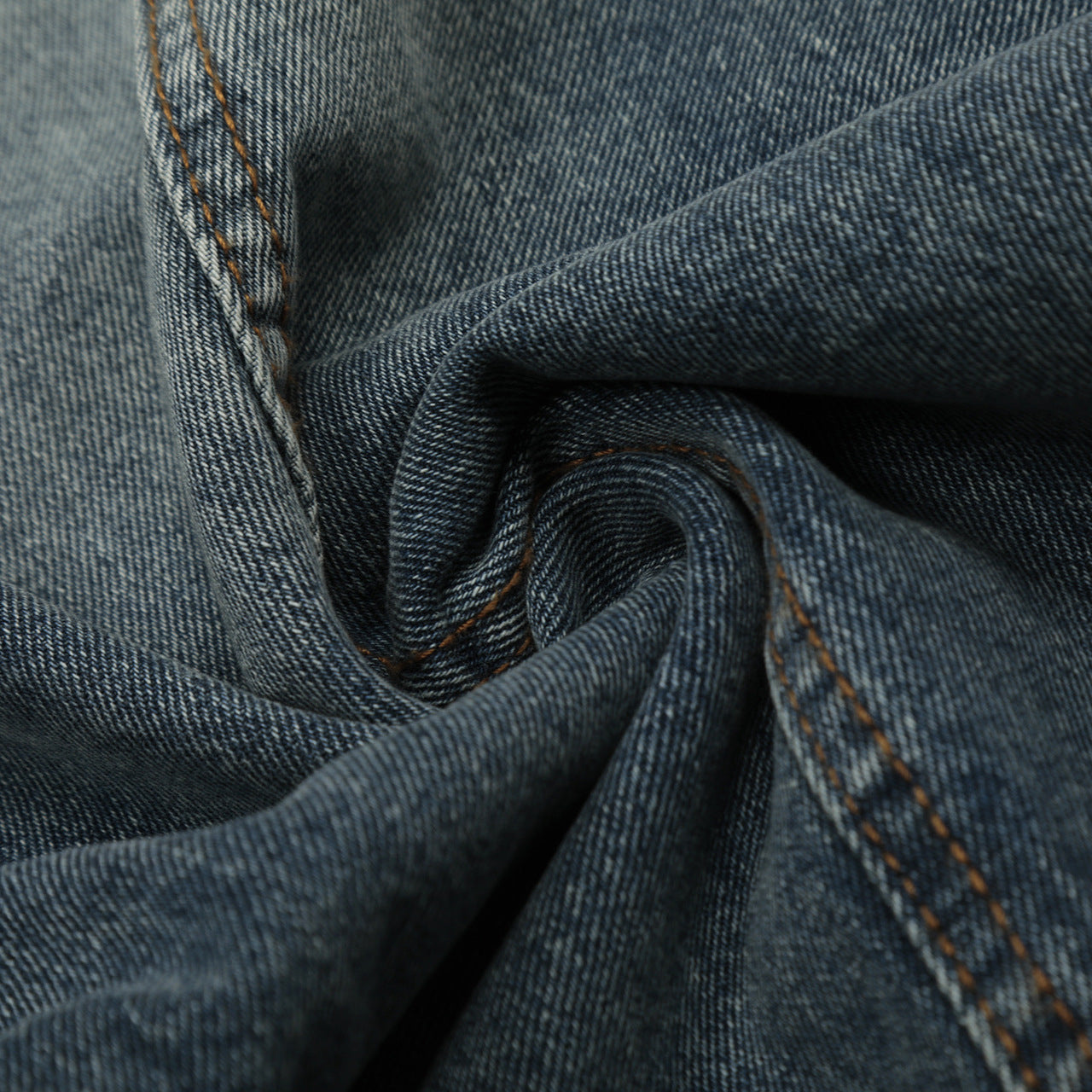 Blue Orbiform Arc Statement Denim