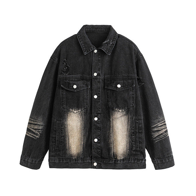 Eclipse Distress Denim Jacket