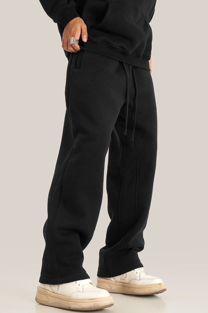 Midnight Black Oversized Jogger Set