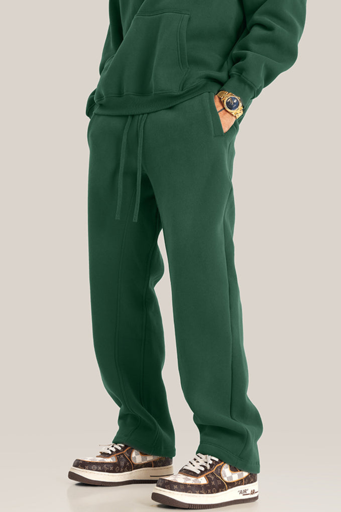 Traffic Light Green Velvet Sweatpants