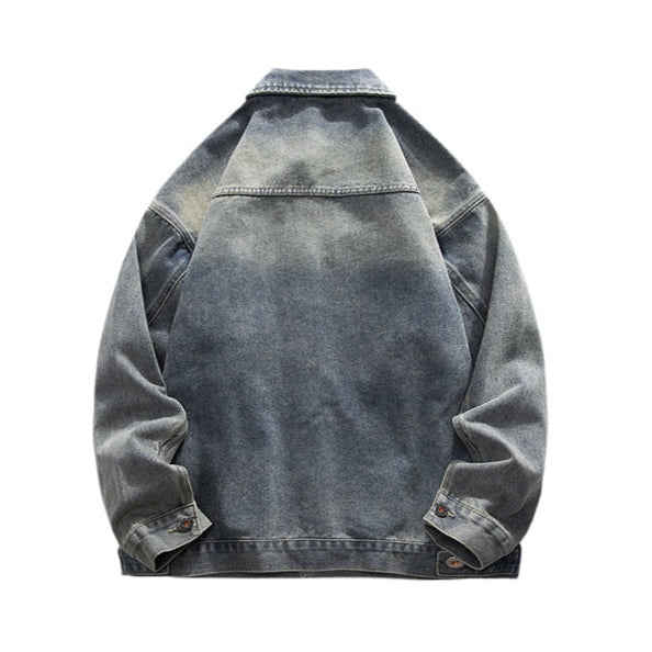 Grey Obsidian Vintage Denim Jacket