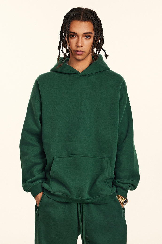 Traffic Light Green Oversized Pullover Hoodie