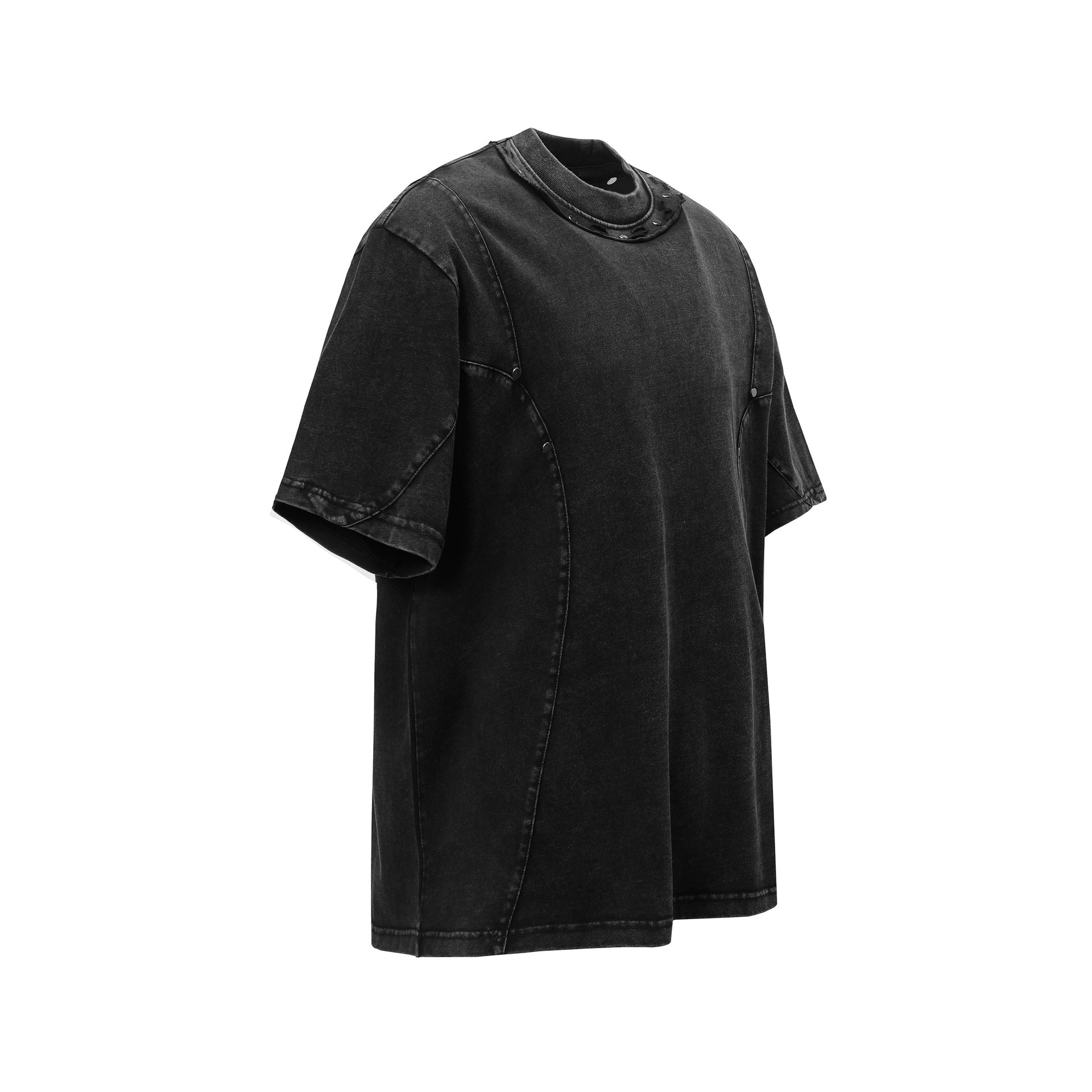 Black Obsidian Nexus Structured T-Shirt