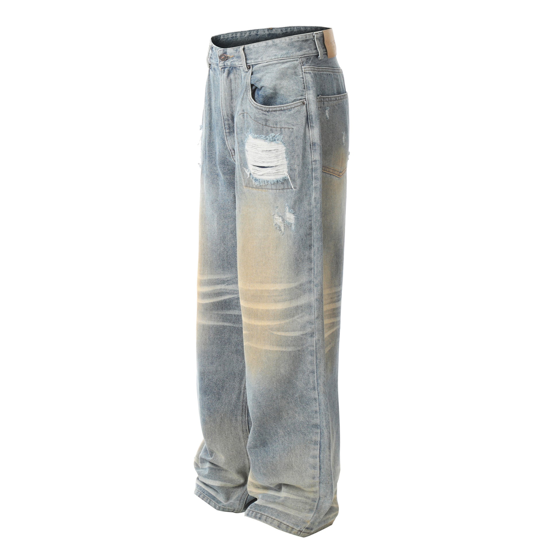 Abstract Spill Artisan Denim