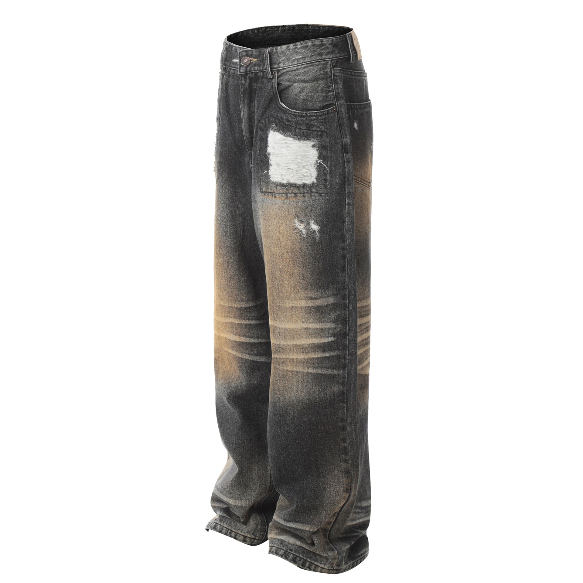 Abstract Spill Artisan Denim