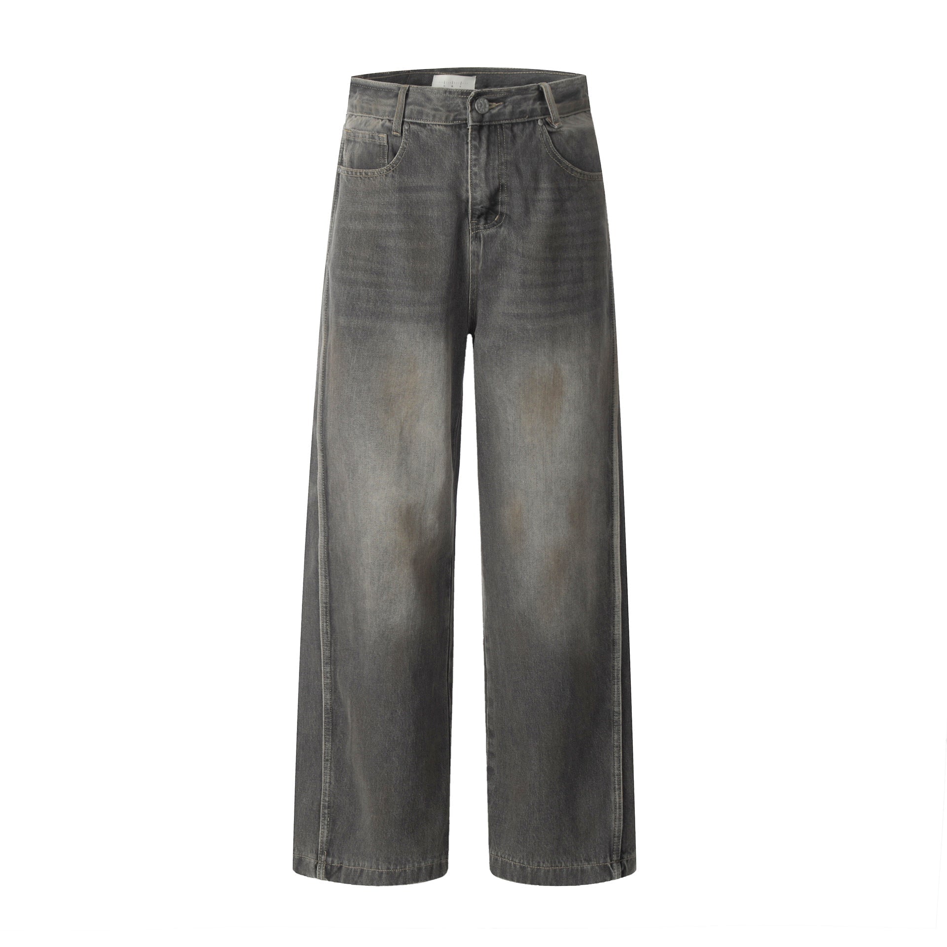 Gray Slate Horizon Straight-Leg Denim