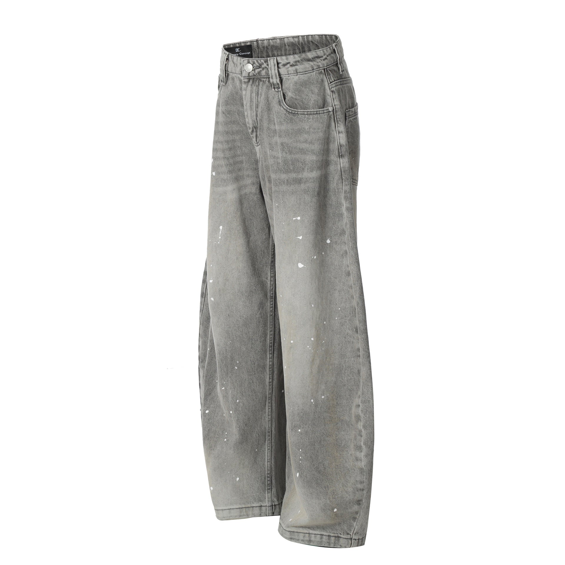 Dark Grey Celestial Drip Architectural Denim