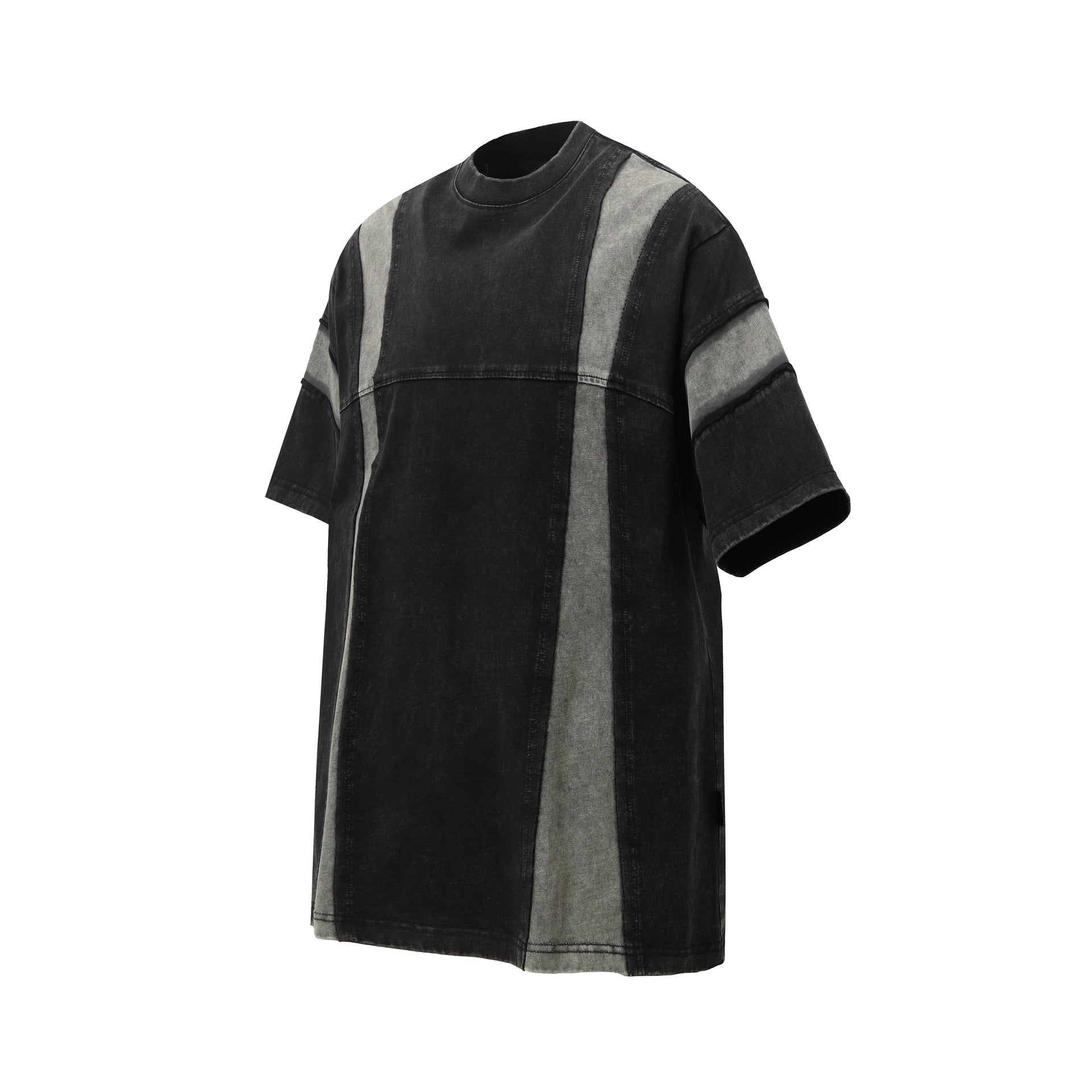 Monochrome Flow Panel T-Shirt