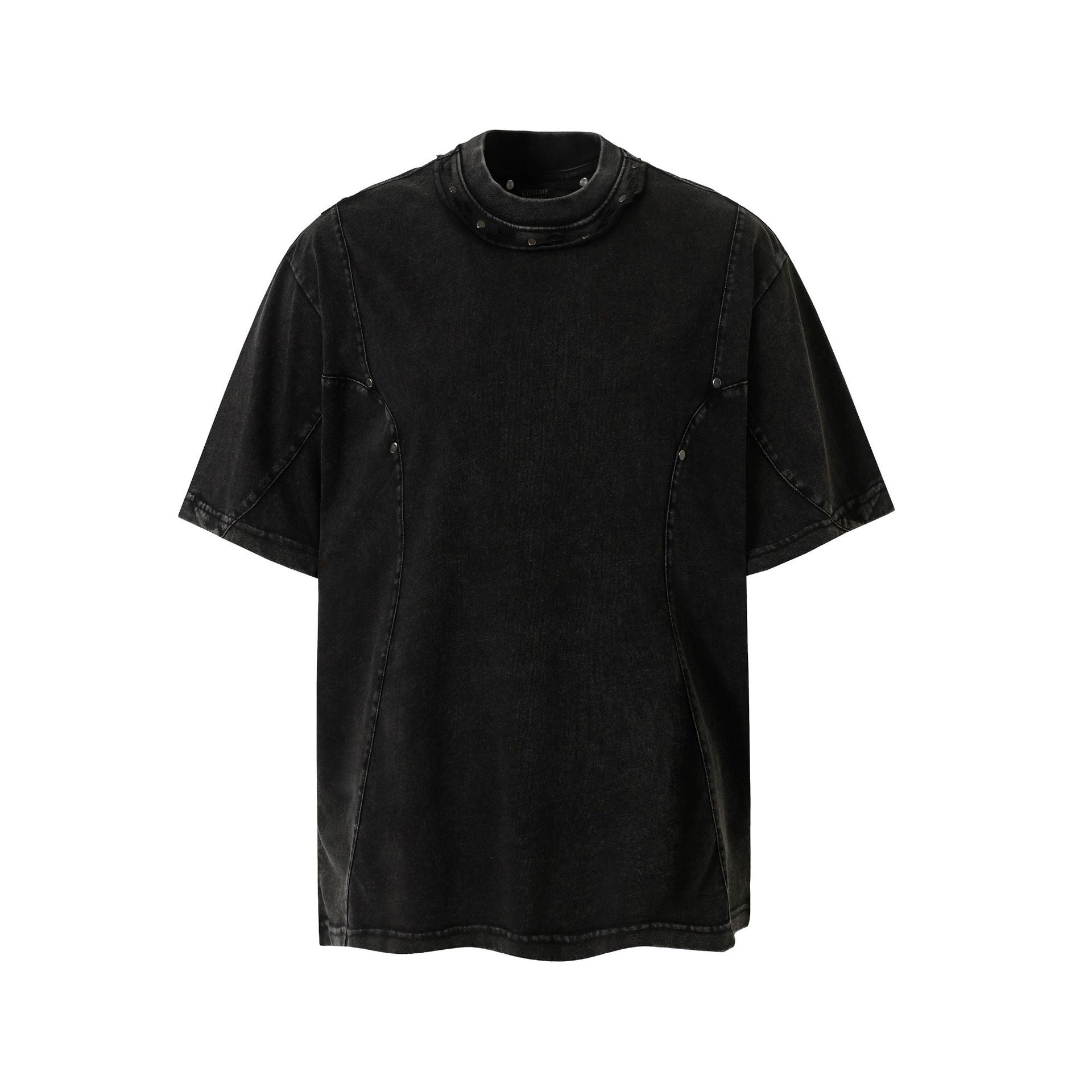 Black Obsidian Nexus Structured T-Shirt