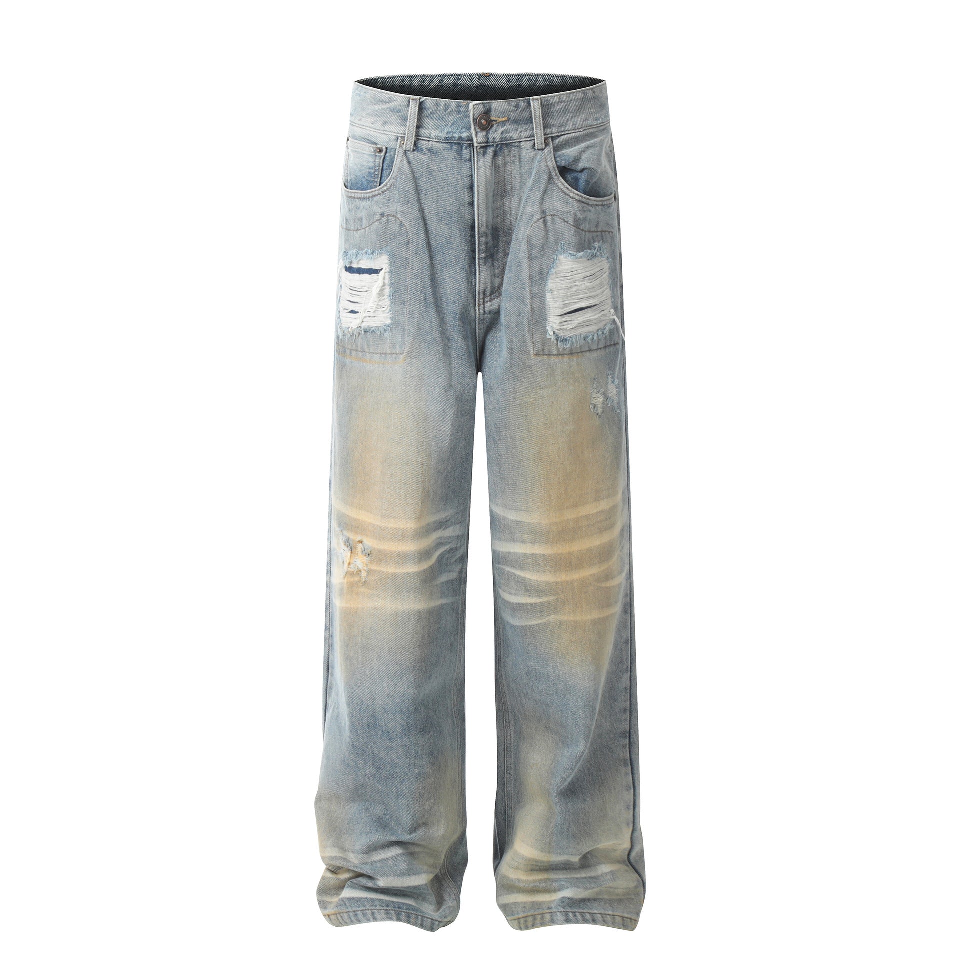 Abstract Spill Artisan Denim