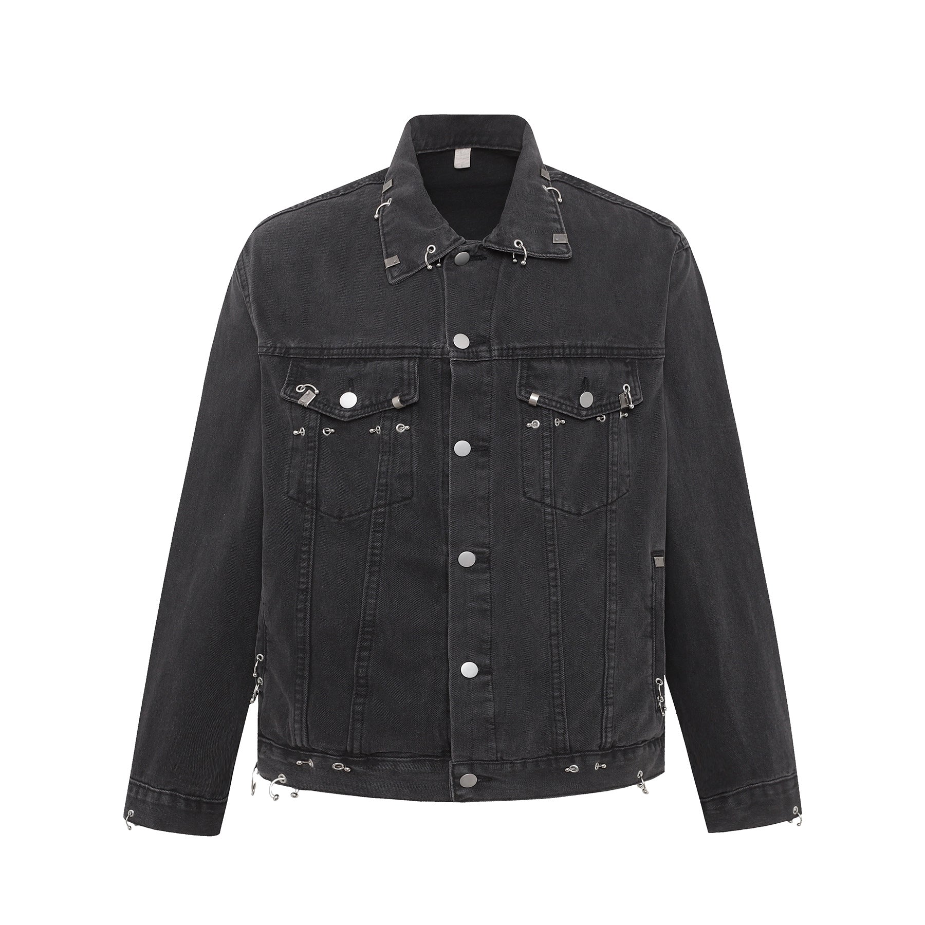 Black Onyx Hardware Denim Jacket