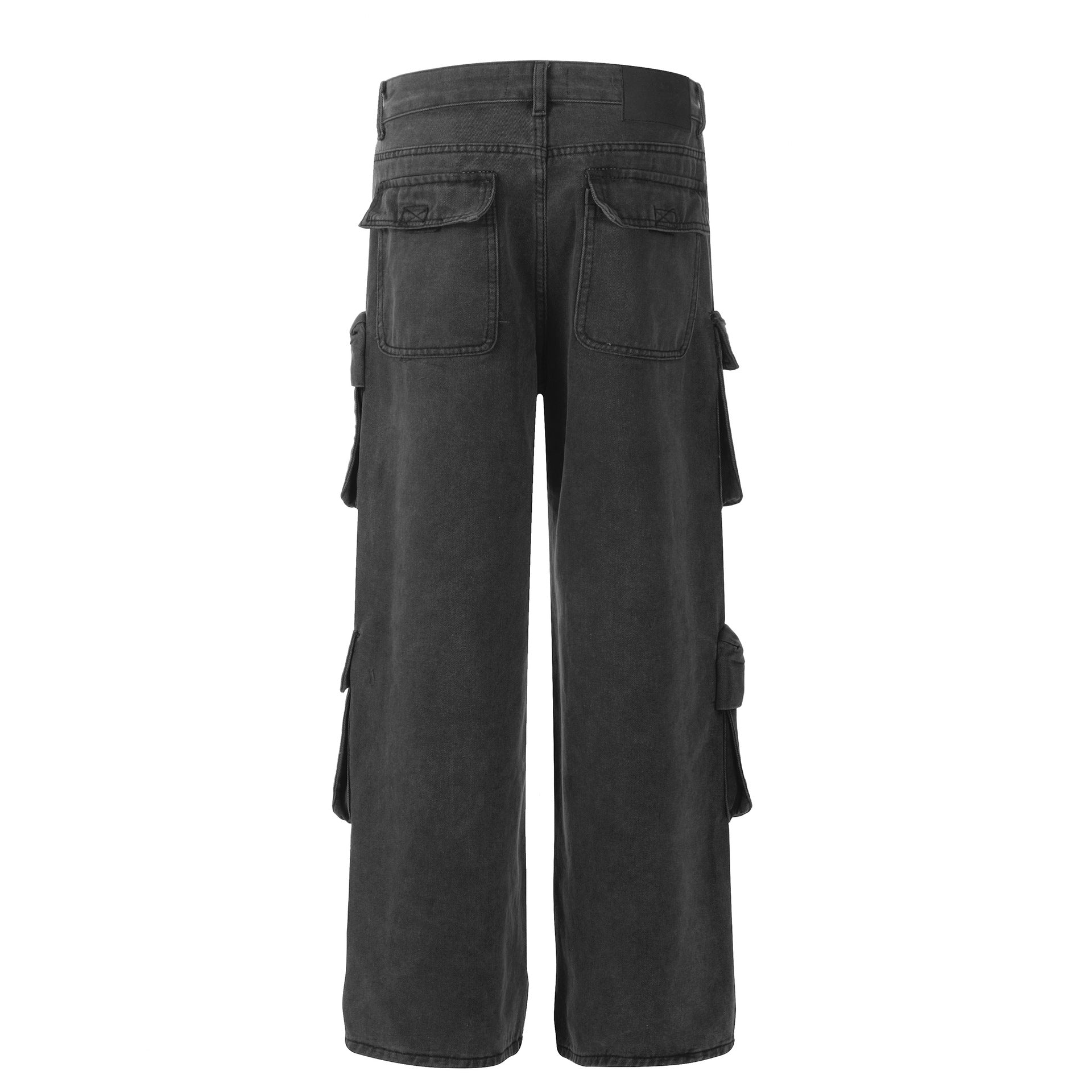 Black Obsidian Utility Cargo Denim