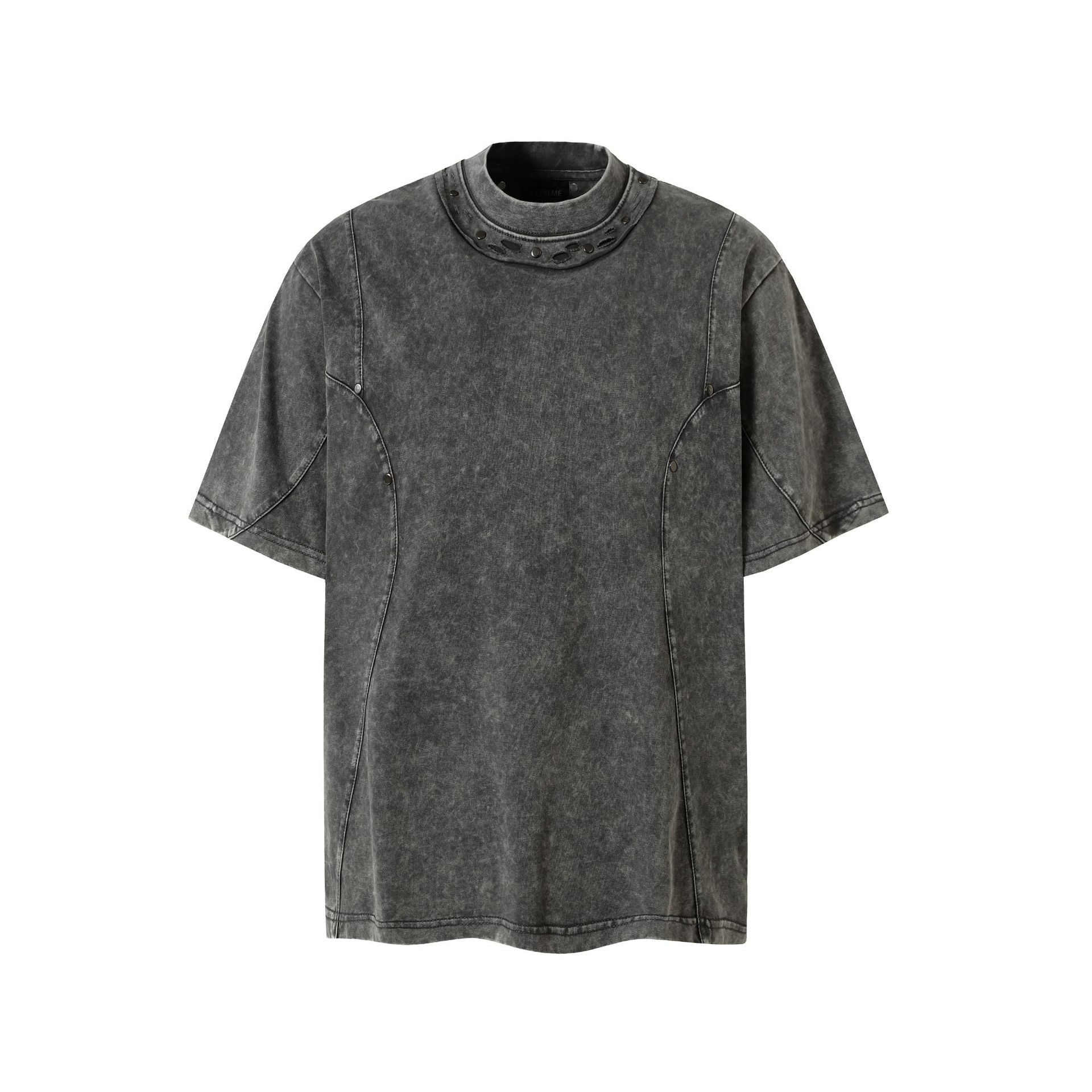 Black Obsidian Nexus Structured T-Shirt