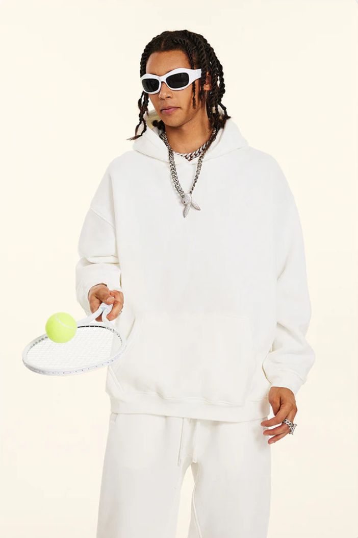 Angel White Oversized Hoodie and Jogger Set