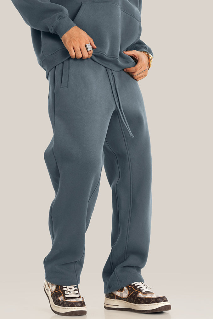 Haze Blue Oversized Hoodie and Jogger Set