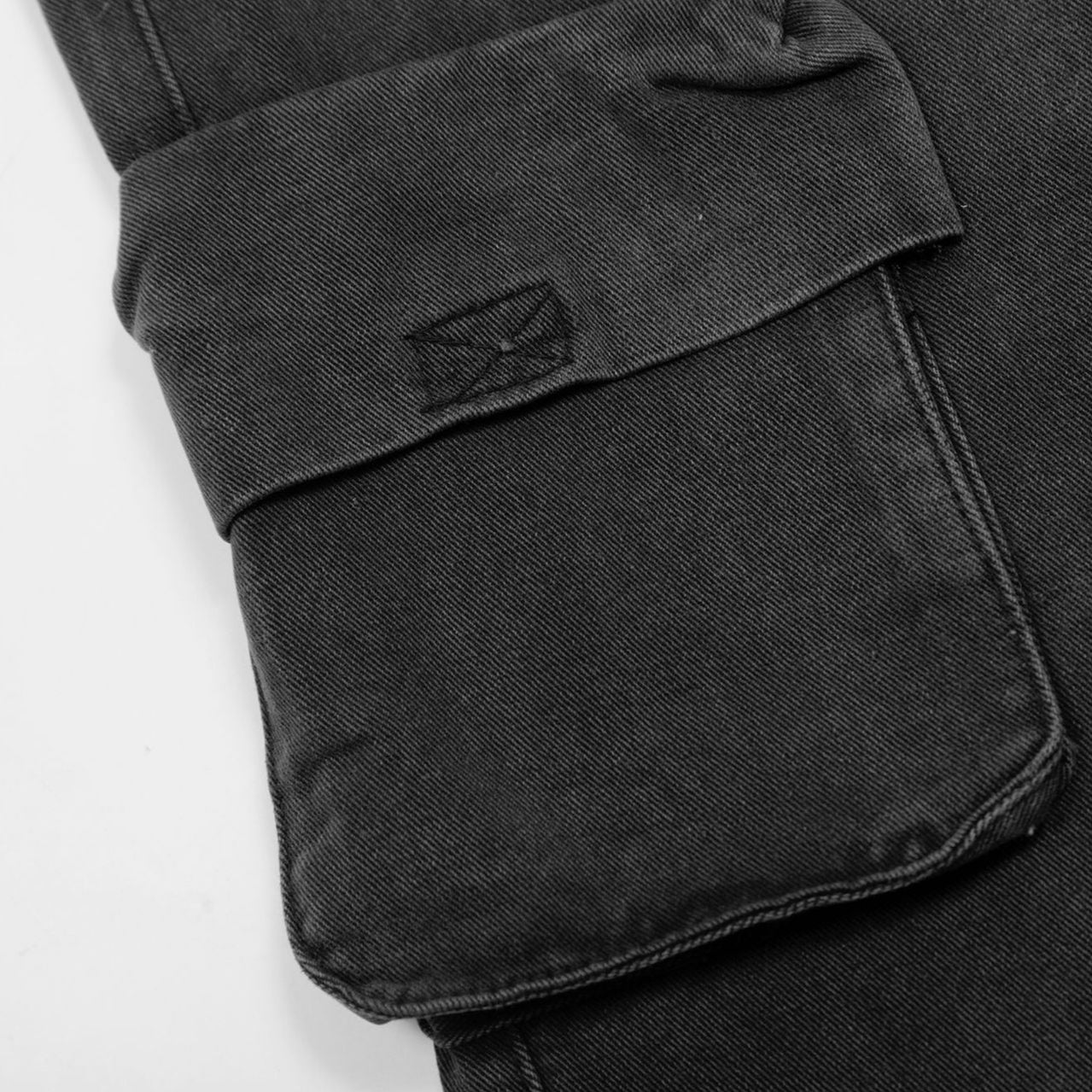 Black Obsidian Utility Cargo Denim