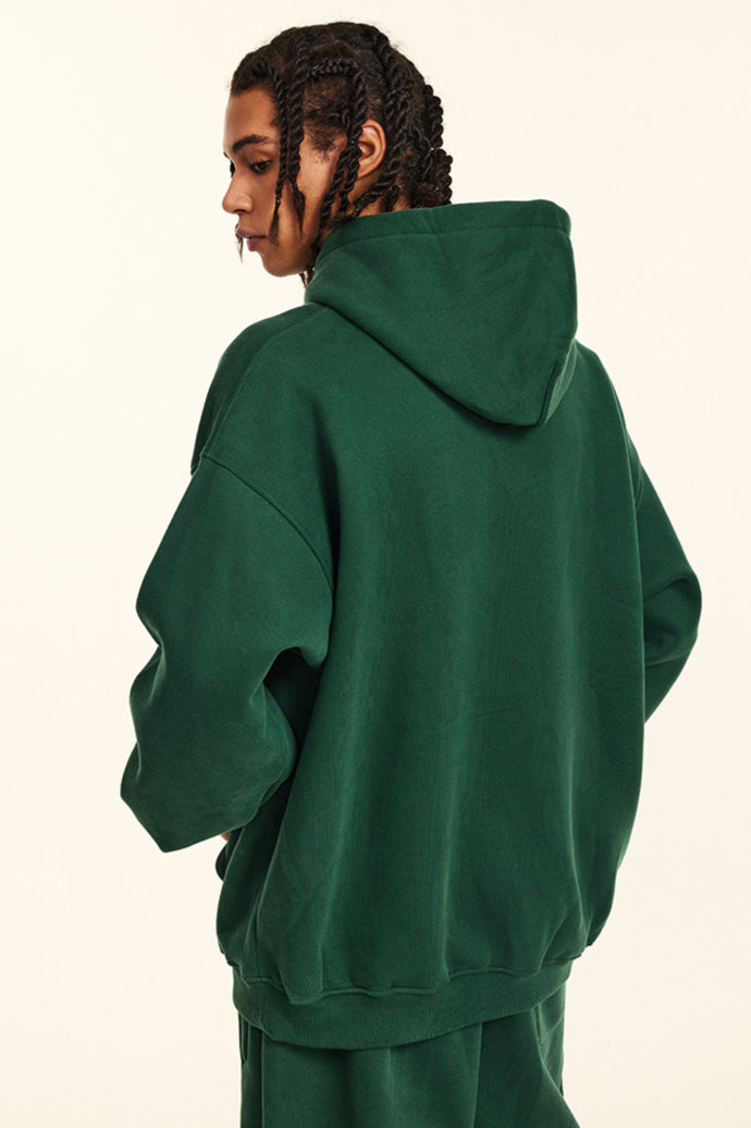 Traffic Light Green Oversized Pullover Hoodie