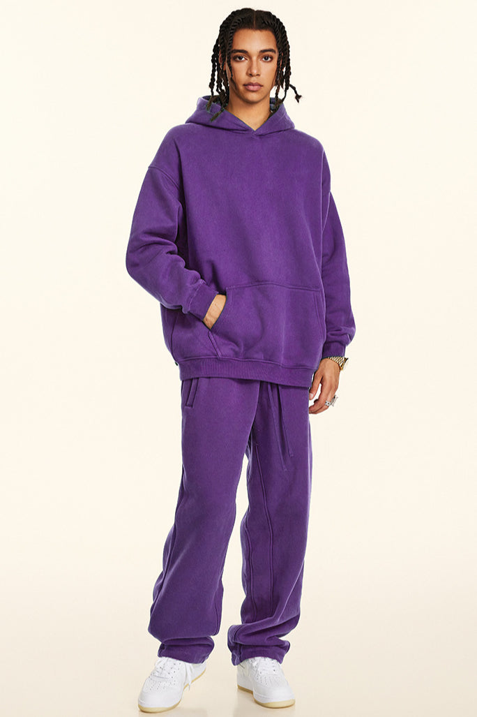 Void Purple Oversized Pullover Hoodie