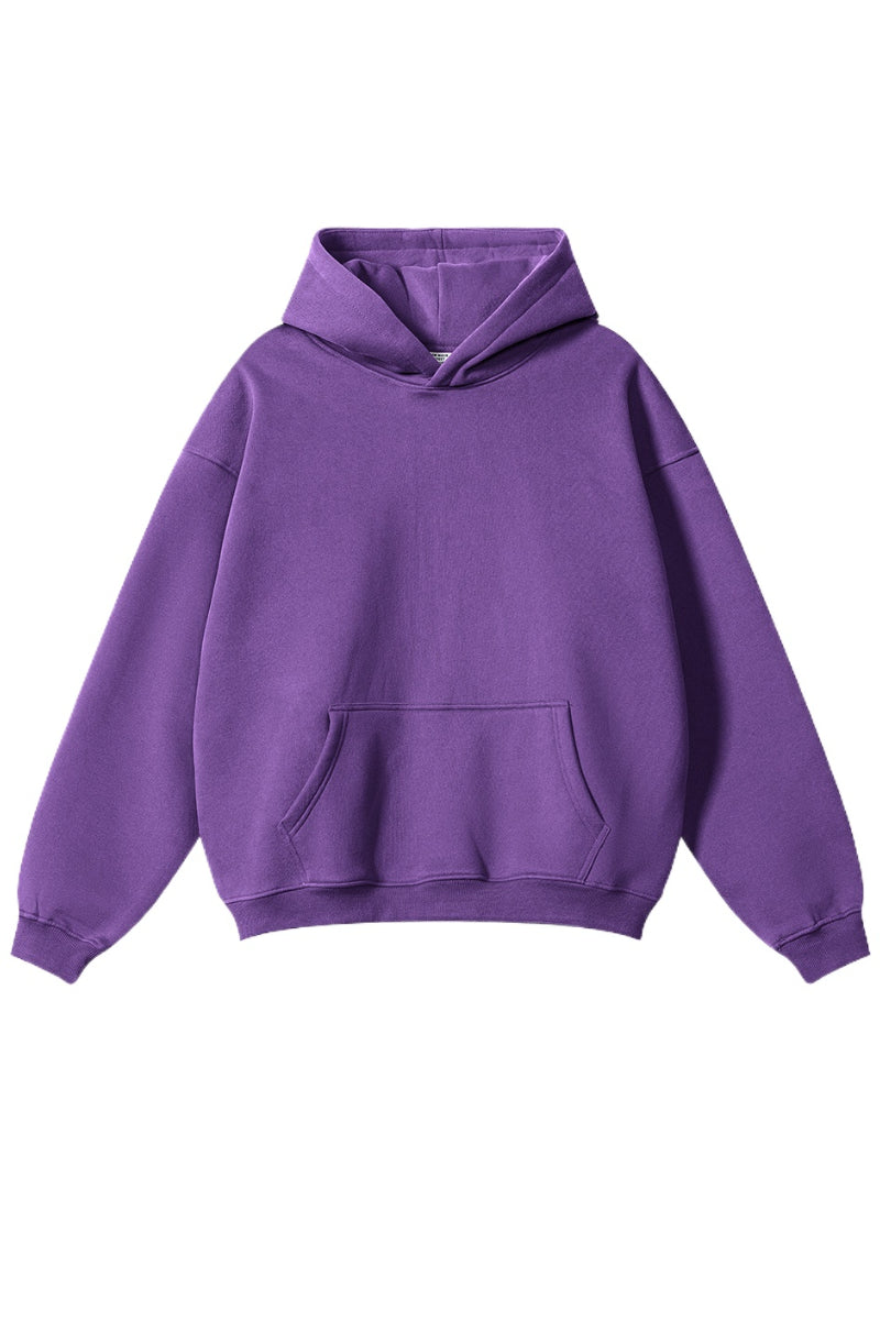 Void Purple Oversized Pullover Hoodie