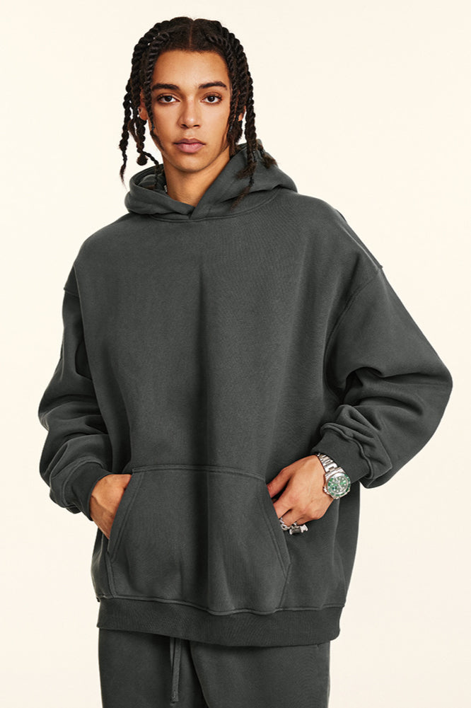 Concrete Grey Oversized Hoodie and Jogger Set