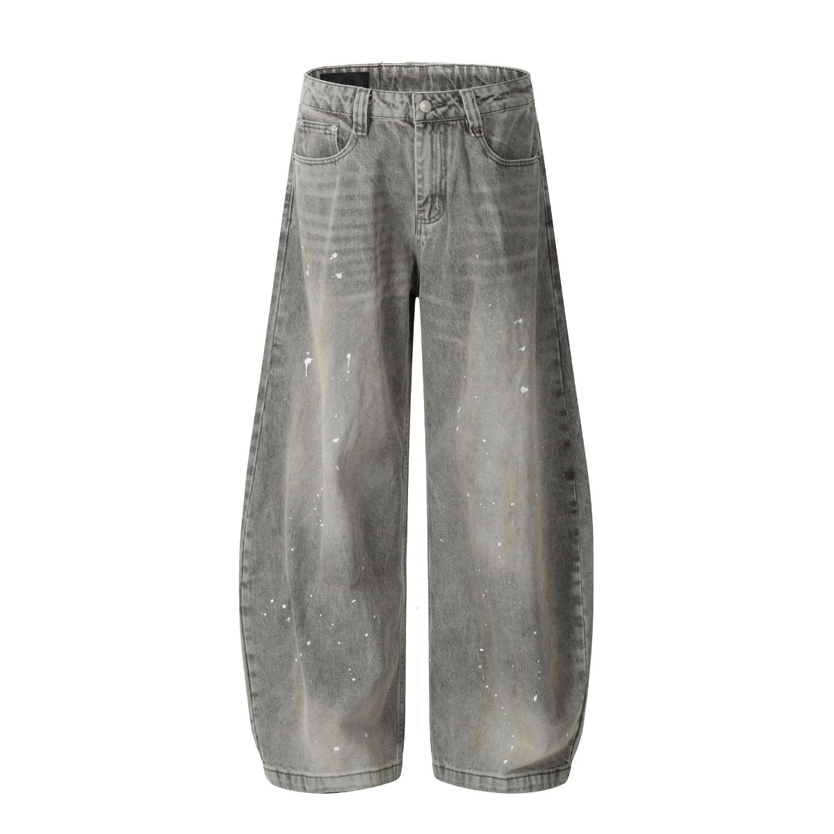 Dark Grey Celestial Drip Architectural Denim