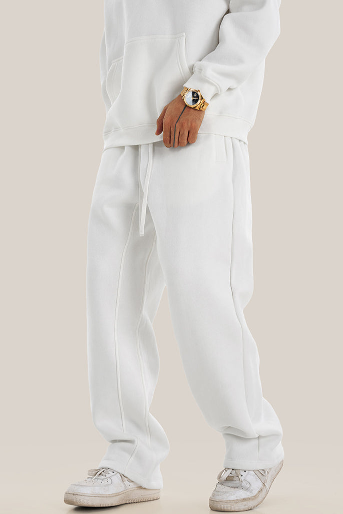 Angel White Velvet Sweatpants