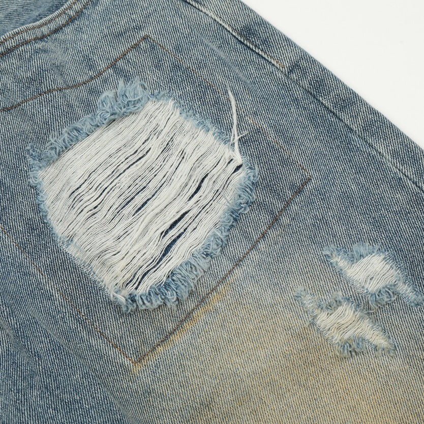 Abstract Spill Artisan Denim